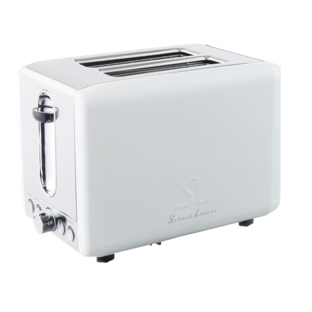 Schaub Lorenz Toaster T2.1W Weiß 850 Watt lackierter Edelstahl